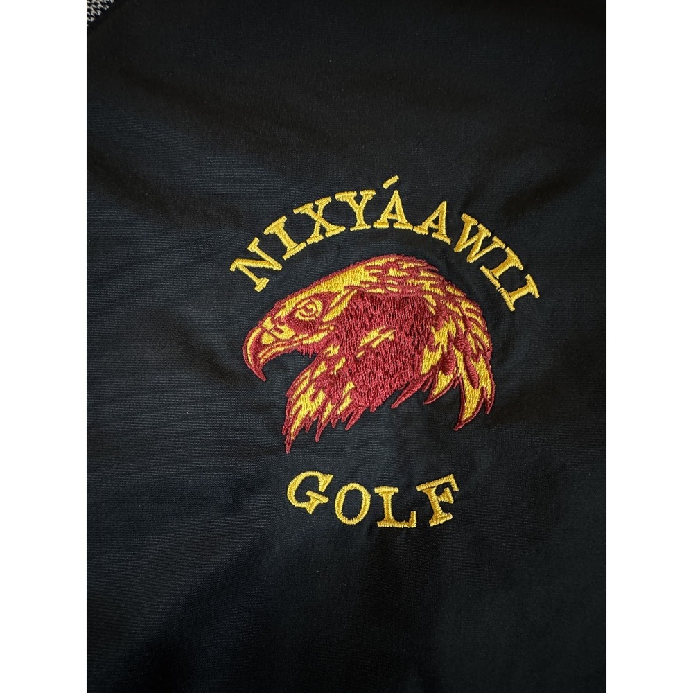 Nike Golf Clima-FIT Pullover Windbreaker Mens M Nixyaawii Golf Black V-Neck Zip - Picture 3 of 12